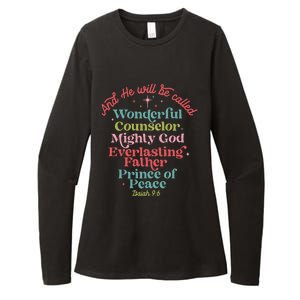 And He Will Be Called Isaiah 96 Bible Verses Jesus Xmas Womens CVC Long Sleeve Shirt