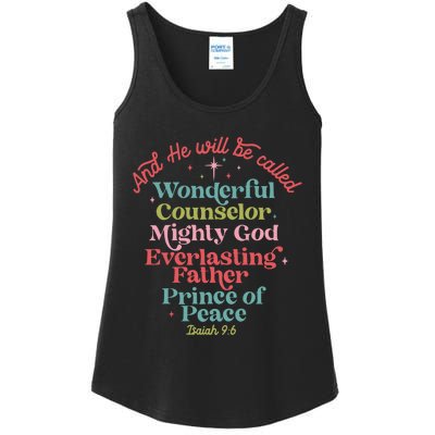 And He Will Be Called Isaiah 96 Bible Verses Jesus Xmas Ladies Essential Tank