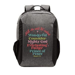 And He Will Be Called Isaiah 96 Bible Verses Jesus Xmas Vector Backpack