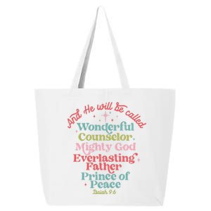 And He Will Be Called Isaiah 96 Bible Verses Jesus Xmas 25L Jumbo Tote