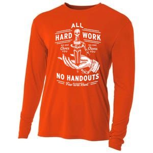 All Hard Work No Handouts Few WillHunt Gift Cooling Performance Long Sleeve Crew