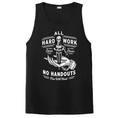 All Hard Work No Handouts Few WillHunt Gift PosiCharge Competitor Tank