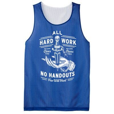 All Hard Work No Handouts Few WillHunt Gift Mesh Reversible Basketball Jersey Tank