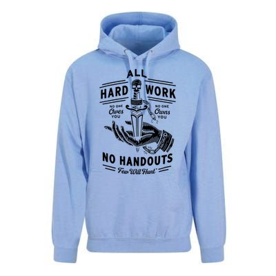 All Hard Work No Handouts Few WillHunt Gift Unisex Surf Hoodie