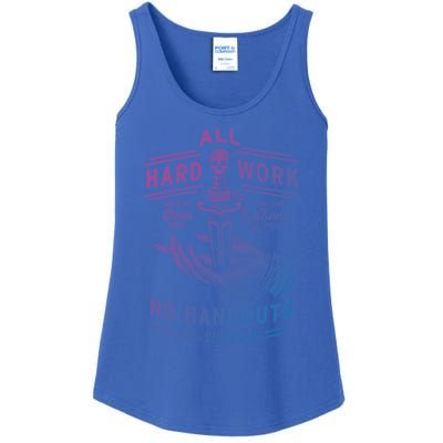 All Hard Work No Handouts Few WillHunt Gift Ladies Essential Tank