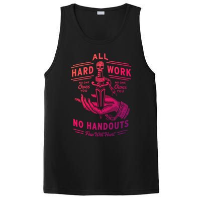 All Hard Work No Handouts Few WillHunt Gift PosiCharge Competitor Tank