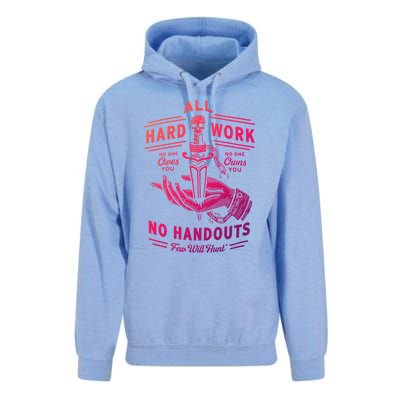 All Hard Work No Handouts Few WillHunt Gift Unisex Surf Hoodie