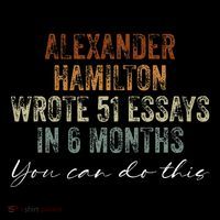 Alexander Hamilton Wrote 51 Essays In 6 Months Drawstring Bag