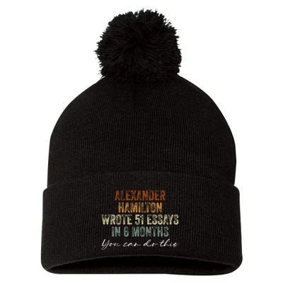 Alexander Hamilton Wrote 51 Essays In 6 Months Pom Pom 12in Knit Beanie
