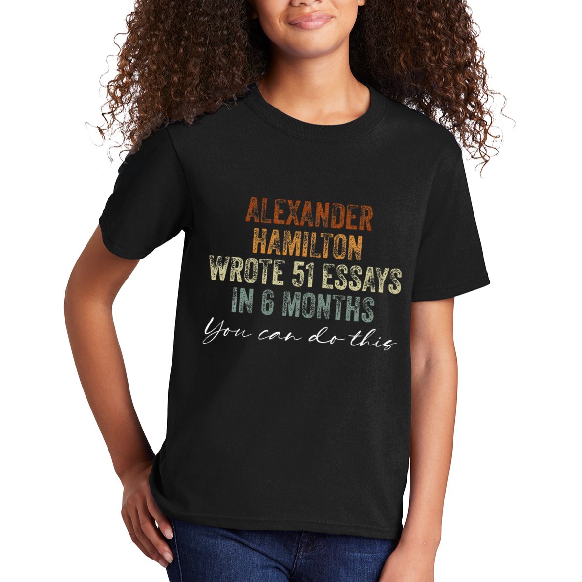 Alexander Hamilton Wrote 51 Essays In 6 Months Kids T-Shirt