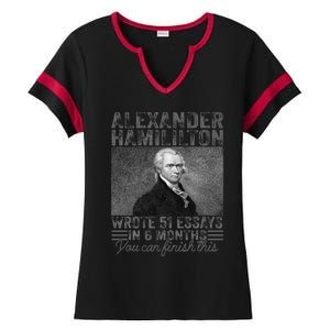 Alexander Hamilton Wrote 51 Essays In 6 Months Ladies Halftime Notch Neck Tee