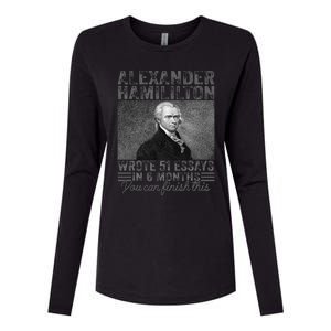 Alexander Hamilton Wrote 51 Essays In 6 Months Womens Cotton Relaxed Long Sleeve T-Shirt