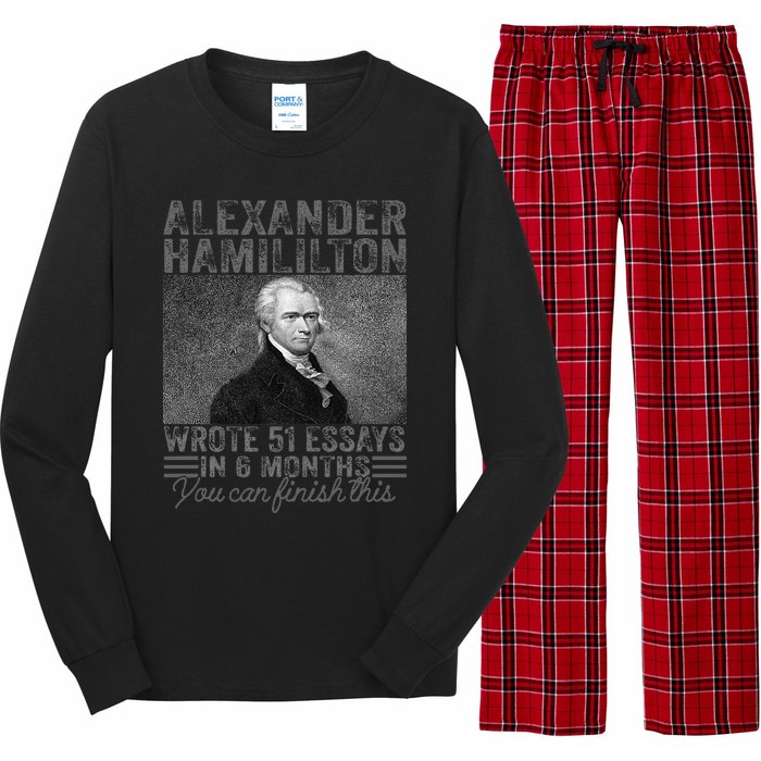 Alexander Hamilton Wrote 51 Essays In 6 Months Long Sleeve Pajama Set