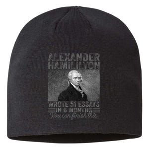 Alexander Hamilton Wrote 51 Essays In 6 Months Sustainable Beanie