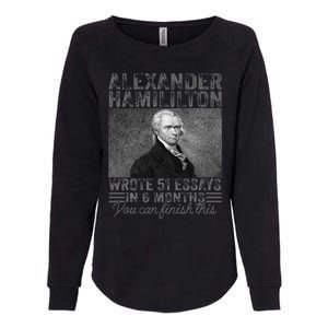 Alexander Hamilton Wrote 51 Essays In 6 Months Womens California Wash Sweatshirt