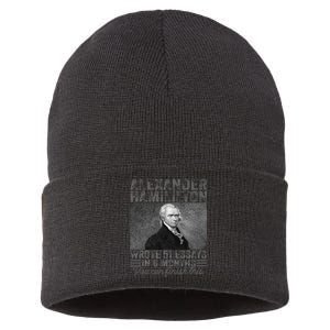 Alexander Hamilton Wrote 51 Essays In 6 Months Sustainable Knit Beanie