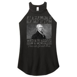 Alexander Hamilton Wrote 51 Essays In 6 Months Women's Perfect Tri Rocker Tank