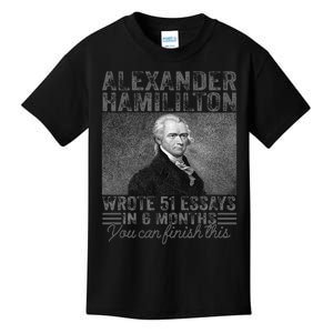 Alexander Hamilton Wrote 51 Essays In 6 Months Kids T-Shirt