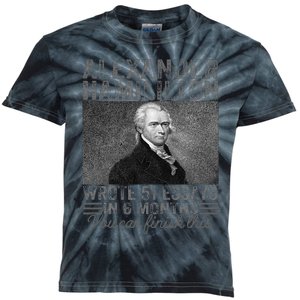 Alexander Hamilton Wrote 51 Essays In 6 Months Kids Tie-Dye T-Shirt