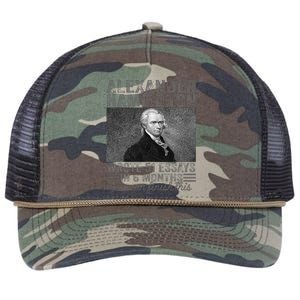 Alexander Hamilton Wrote 51 Essays In 6 Months Retro Rope Trucker Hat Cap