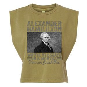 Alexander Hamilton Wrote 51 Essays In 6 Months Garment-Dyed Women's Muscle Tee