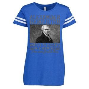 Alexander Hamilton Wrote 51 Essays In 6 Months Enza Ladies Jersey Football T-Shirt