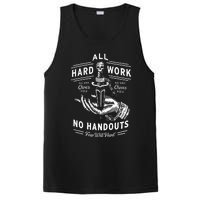 All Hard Work No Handouts Few Will Hunt Apparel PosiCharge Competitor Tank