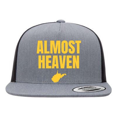 Almost Heaven West Virginia Flat Bill Trucker Hat