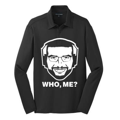 Ariel Helwani Who Me Silk Touch Performance Long Sleeve Polo