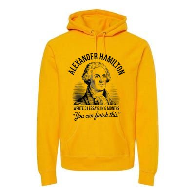 Alexander Hamilton Wrote 51 Essays In 6 Months Premium Hoodie