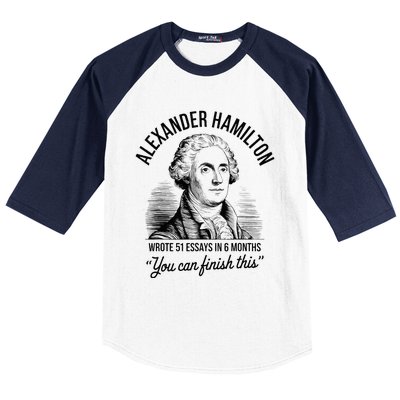 Alexander Hamilton Wrote 51 Essays In 6 Months Baseball Sleeve Shirt