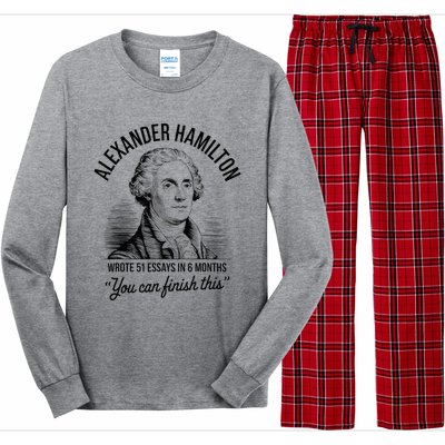 Alexander Hamilton Wrote 51 Essays In 6 Months Long Sleeve Pajama Set