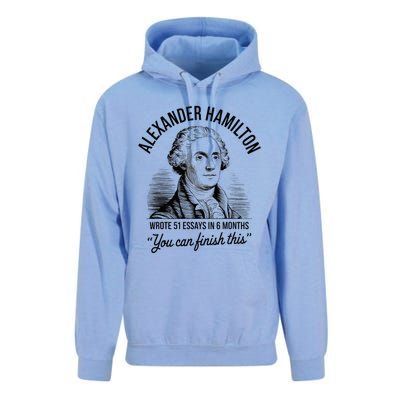 Alexander Hamilton Wrote 51 Essays In 6 Months Unisex Surf Hoodie