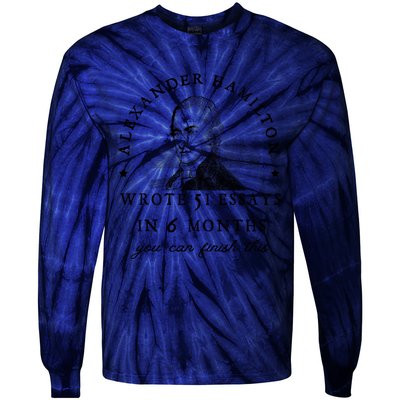 Alexander Hamiton Wrote 51 Essays Iin 6 Months Vintage Tie-Dye Long Sleeve Shirt