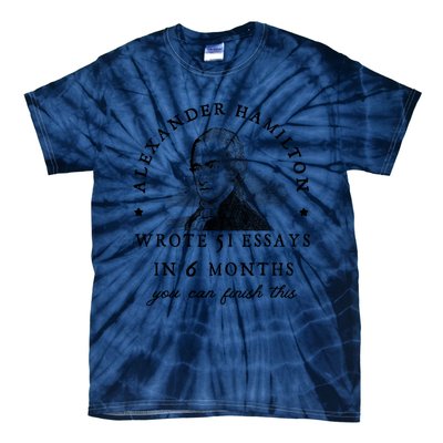 Alexander Hamiton Wrote 51 Essays Iin 6 Months Vintage Tie-Dye T-Shirt