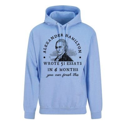 Alexander Hamiton Wrote 51 Essays Iin 6 Months Vintage Unisex Surf Hoodie