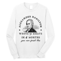 Alexander Hamiton Wrote 51 Essays Iin 6 Months Vintage Long Sleeve Shirt