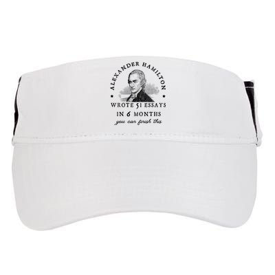 Alexander Hamiton Wrote 51 Essays Iin 6 Months Vintage Adult Drive Performance Visor