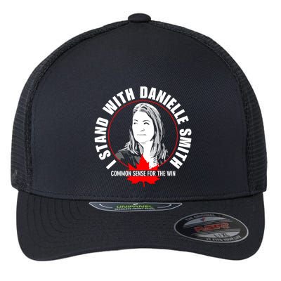 April Hutchinson Wearing I Stand With Danielle Smith Bella Canvas Signature Flexfit Unipanel Trucker Cap