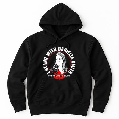 April Hutchinson Wearing I Stand With Danielle Smith Bella Canvas Signature Hoodie