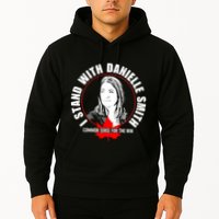 April Hutchinson Wearing I Stand With Danielle Smith Bella Canvas Signature Hoodie