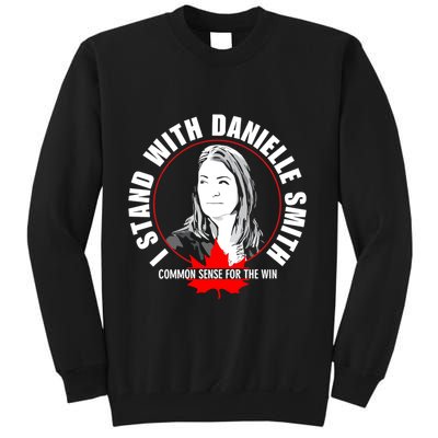 April Hutchinson Wearing I Stand With Danielle Smith Bella Canvas Signature Sweatshirt