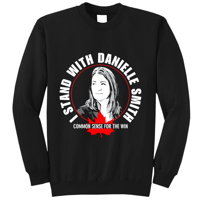 April Hutchinson Wearing I Stand With Danielle Smith Bella Canvas Signature Sweatshirt