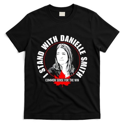 April Hutchinson Wearing I Stand With Danielle Smith Bella Canvas Signature T-Shirt