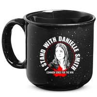 April Hutchinson Wearing I Stand With Danielle Smith Bella Canvas Signature 15oz Campfire Ceramic Mug