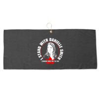 April Hutchinson Wearing I Stand With Danielle Smith Bella Canvas Signature Large Microfiber Waffle Golf Towel