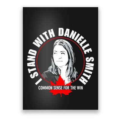 April Hutchinson Wearing I Stand With Danielle Smith Bella Canvas Signature Poster