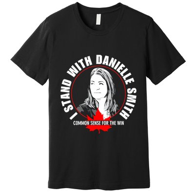 April Hutchinson Wearing I Stand With Danielle Smith Bella Canvas Signature Premium T-Shirt