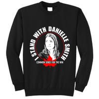 April Hutchinson Wearing I Stand With Danielle Smith Bella Canvas Signature Tall Sweatshirt