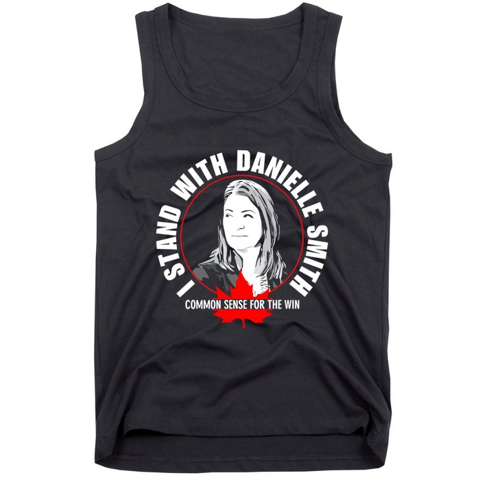 April Hutchinson Wearing I Stand With Danielle Smith Bella Canvas Signature Tank Top